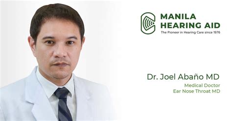 hearing aid greenhills|Dr. JOEL ABANO, Quezon City, San Juan and Mandaluyong, .